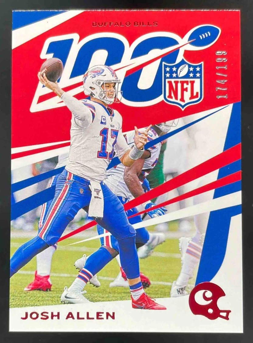 2019 Panini Chronicles NFL 100 Red #10 Josh Allen /199