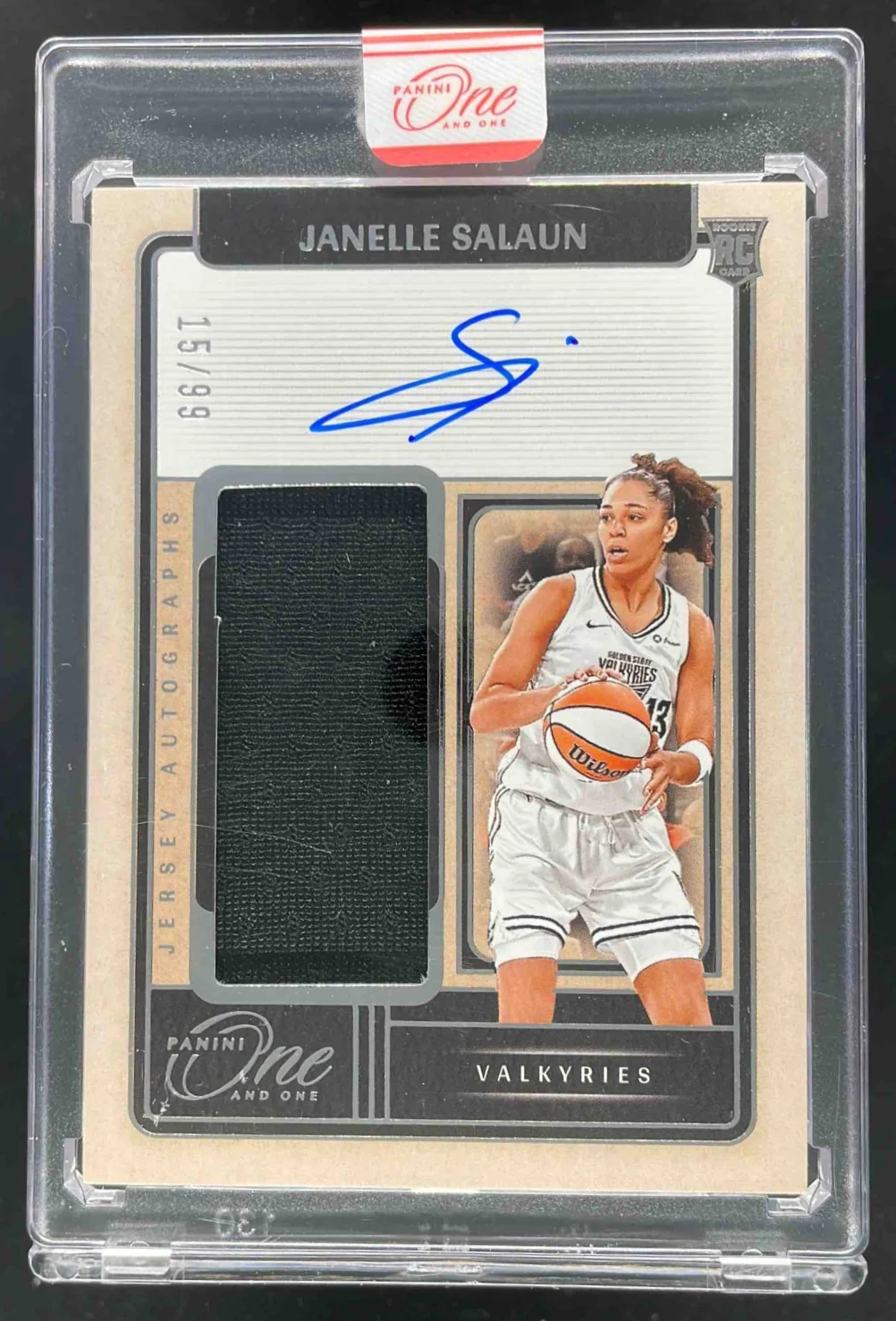 2025 Panini One and One WNBA Jersey Autographs #JA-JS Janelle Salaun RC Auto /99
