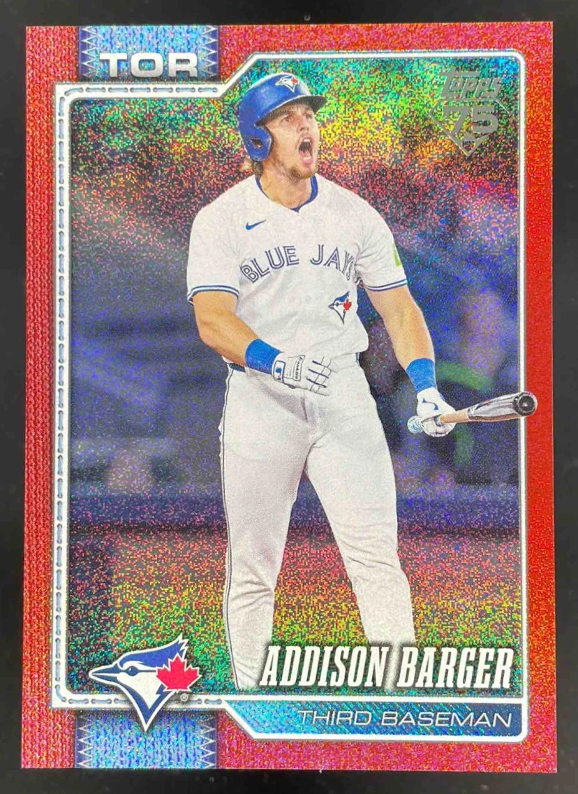 2026 Topps Red Sandglitter #241 Addison Barger /5