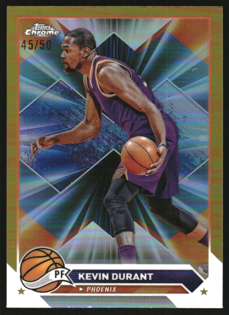 2023-24 Topps Chrome Gold Refractors #50 Kevin Durant /50