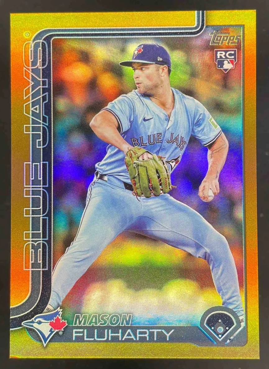 2025 Topps Update Gold Rainbow Foil #US138 Mason Fluharty RC /50