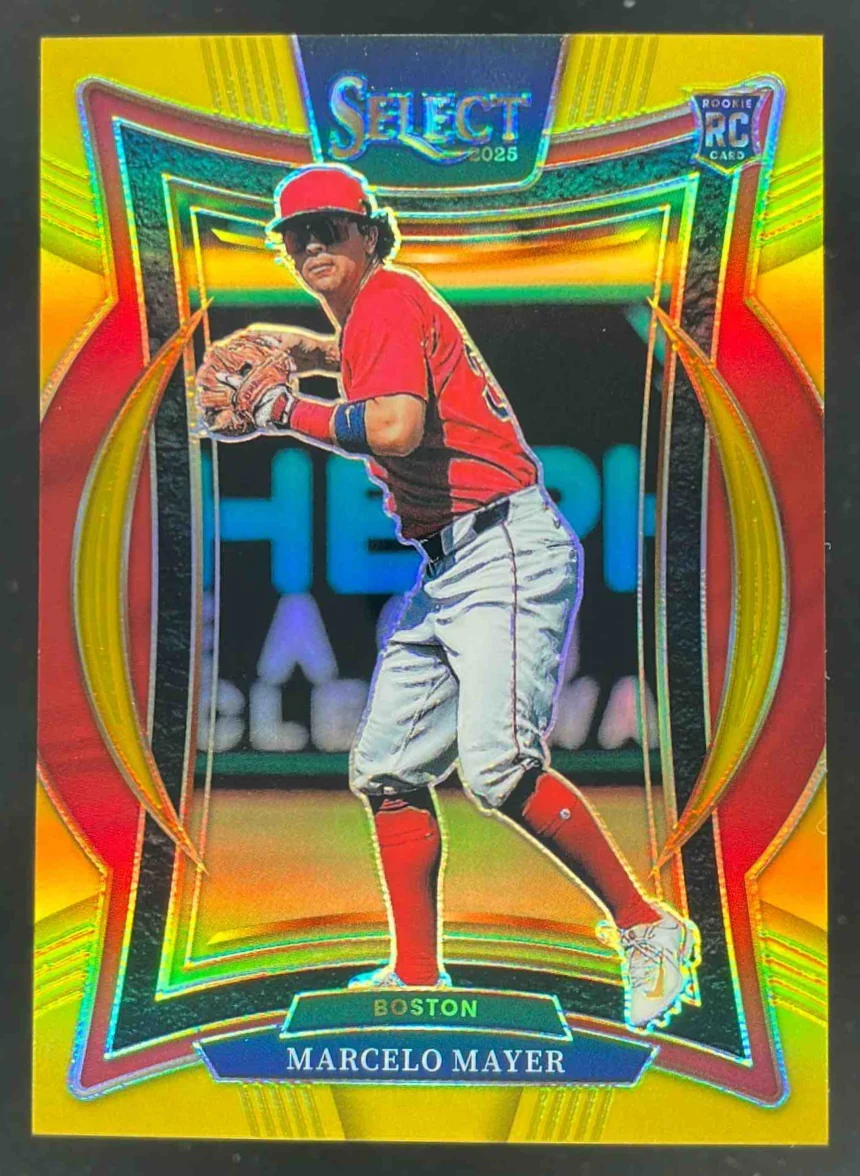 2025 Panini Select Concourse Gold Prizms #31 Marcelo Mayer RC /10