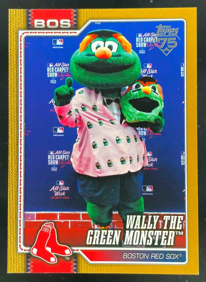 2026 Topps Mascots Gold #M-2 Wally the Green Monster /50