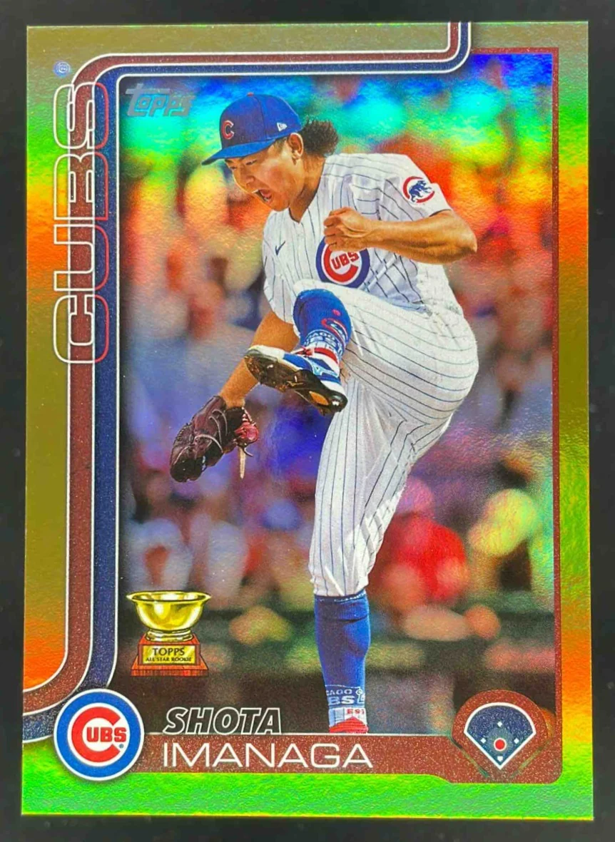2025 Topps Gold Rainbow Foilboard #473 Shota Imanaga /50