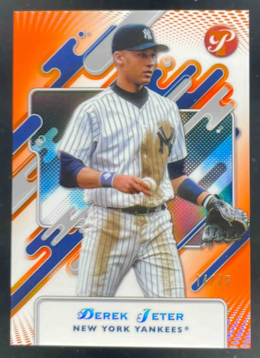 2025 Topps Pristine Orange Refractor #189 Derek Jeter /25
