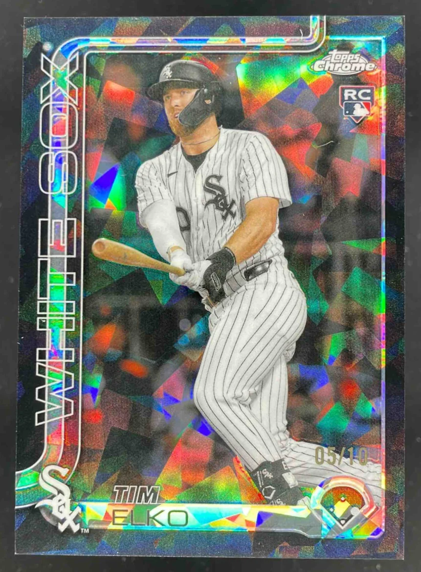 2025 Topps Chrome Update Sapphire Black Refractor #USC79 Tim Elko RC /10