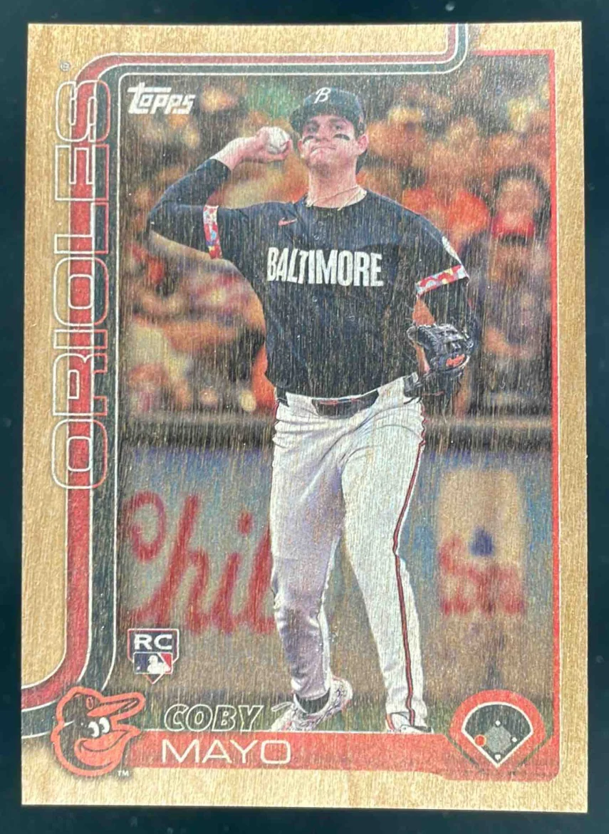 2025 Topps Wood #20 Coby Mayo RC /25