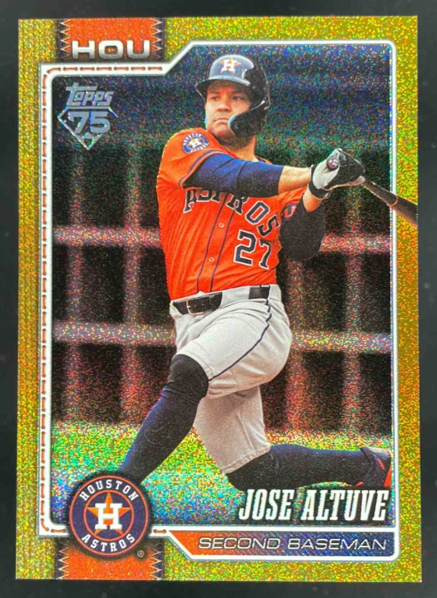 2026 Topps Gold Sandglitter #278 Jose Altuve /50