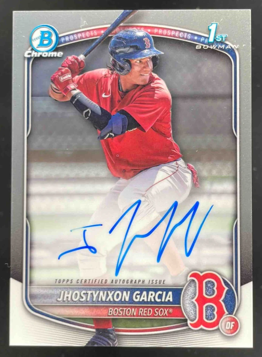 2025 Bowman Chrome Prospect Autographs #CPA-JGA Jhostynxon Garcia RC Auto