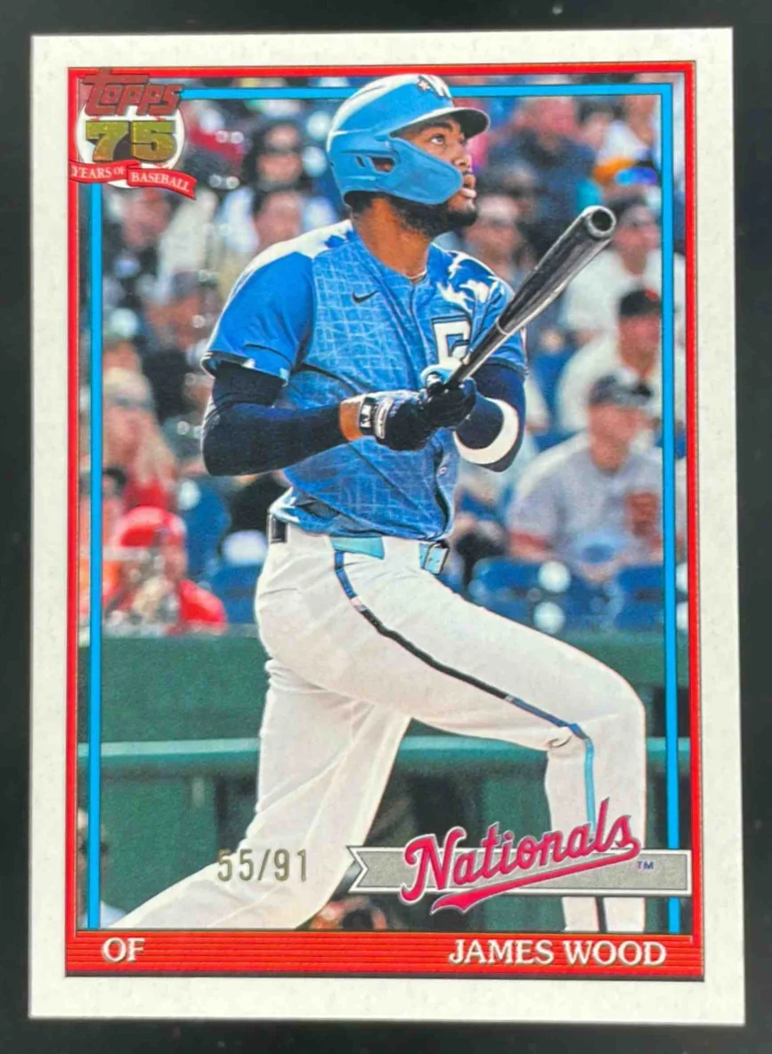 2026 Topps 1991 Topps The Real One #T91-16 James Wood /91