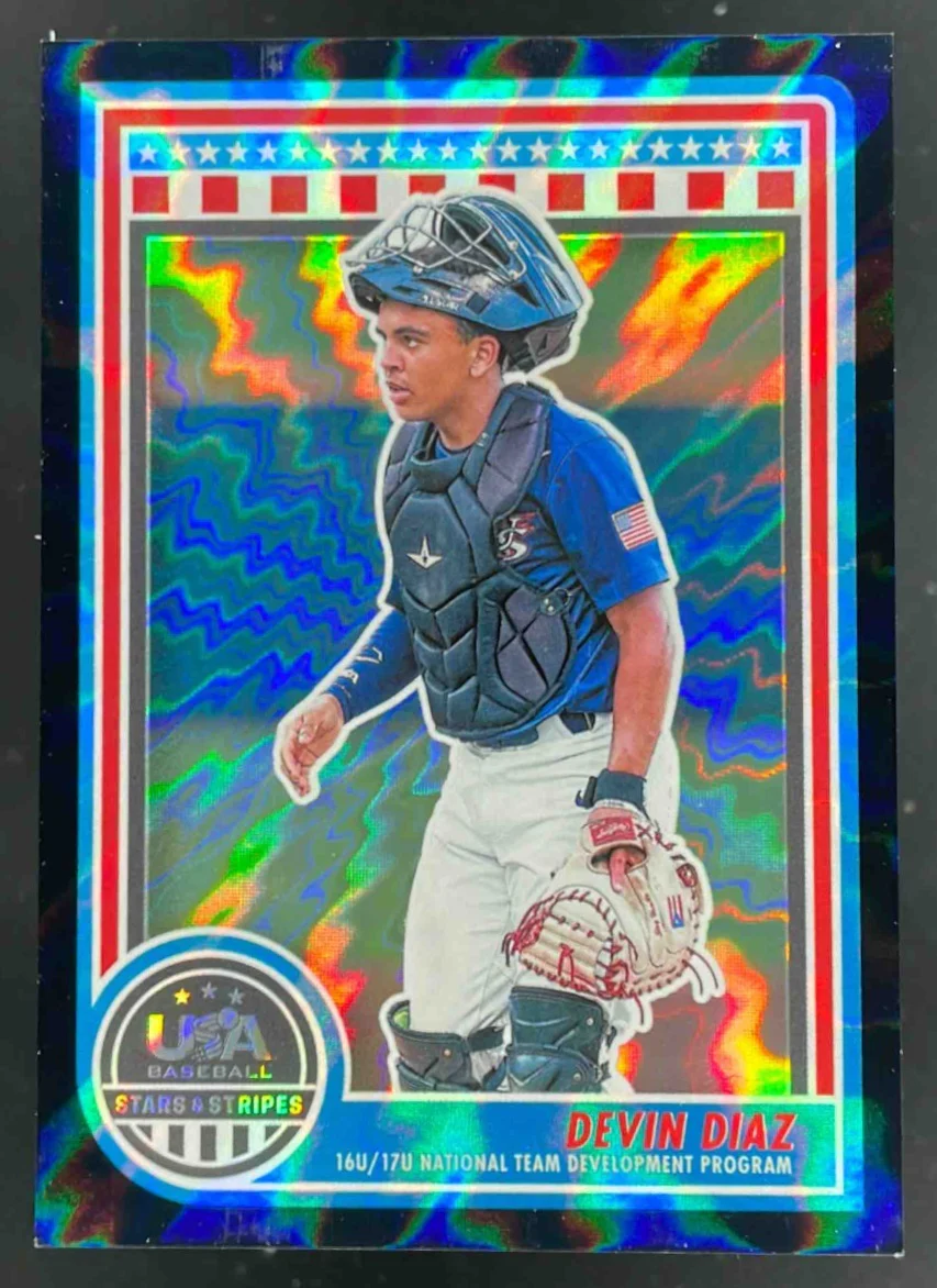 2025 Panini USA Stars & Stripes Black Lightning #111 Devin Diaz 1/1