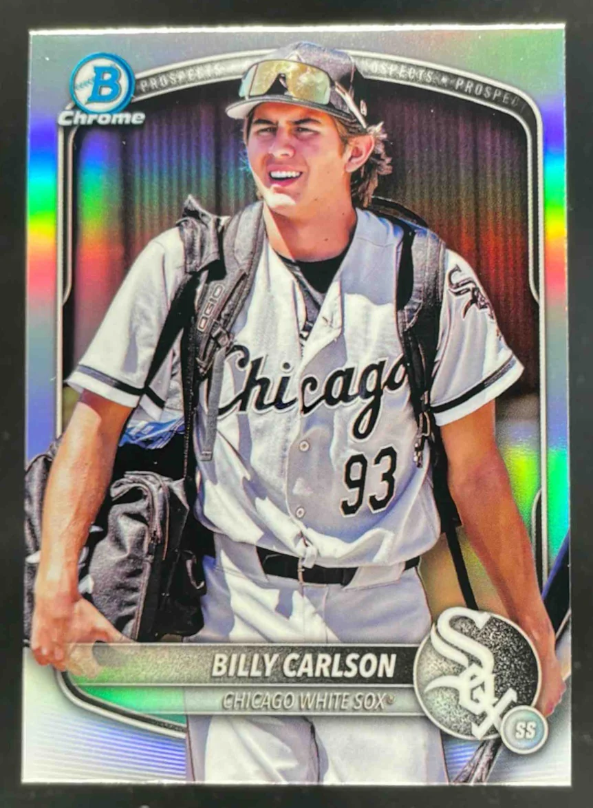 2025 Bowman Draft Chrome Image Variation #BDC-10 Billy Carlson RC SSP