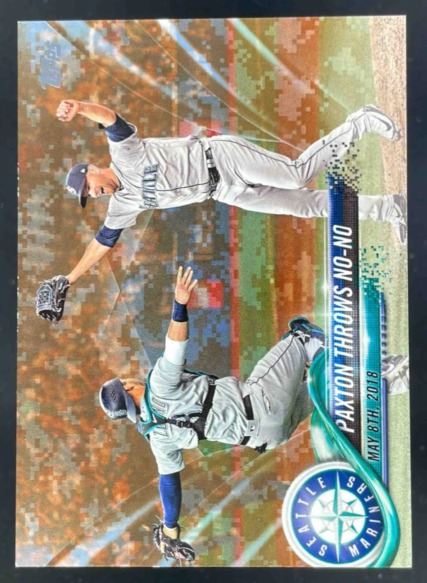 2018 Topps Update Memorial Day Camo #US5 Paxton Throws No-No /25
