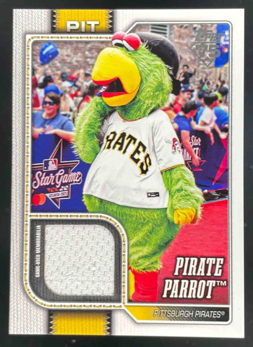 2026 Topps Mascots Relics #MAS-PIR Pirate Parrot MEM