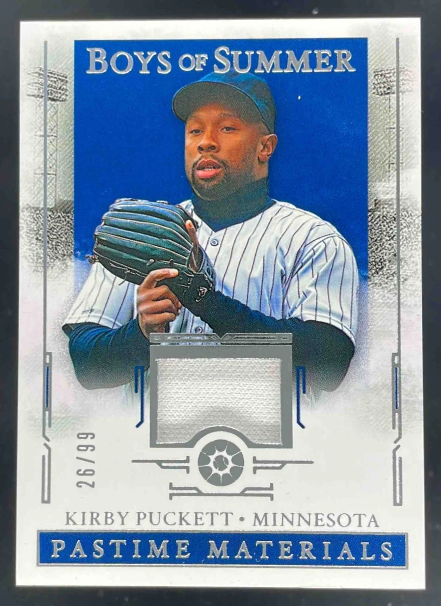 2025 Panini Boys of Summer Pastime Materials #PM-KP Kirby Puckett /99
