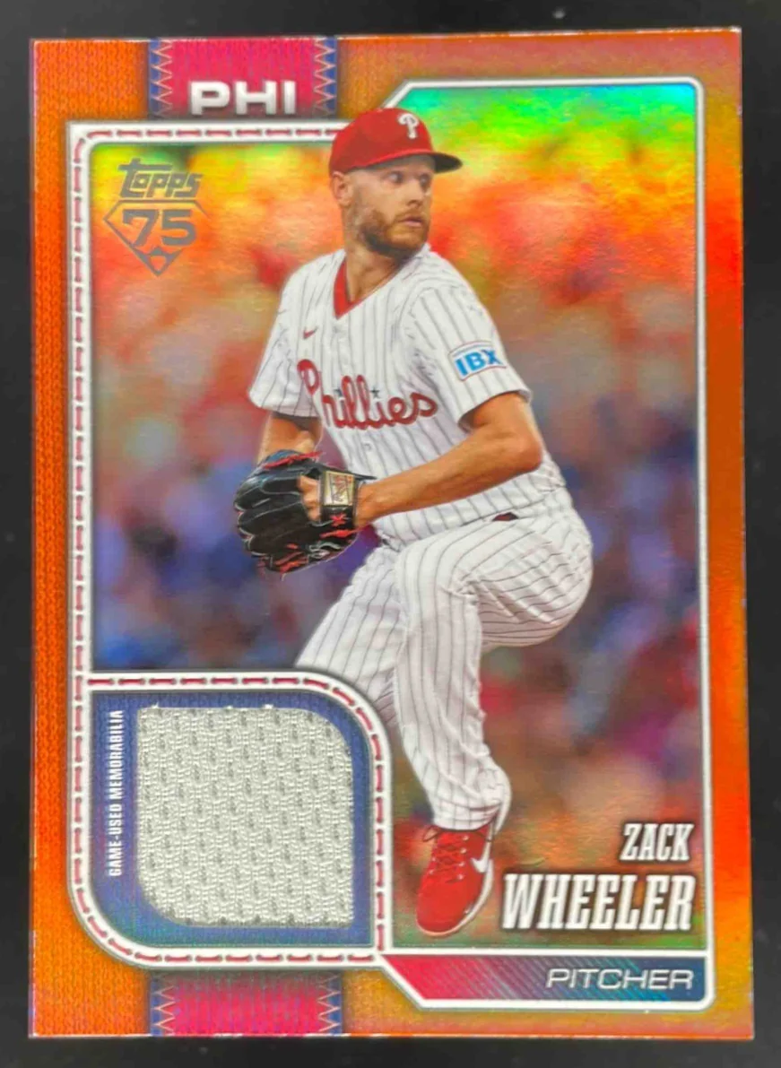 2026 Topps Real One Relic Orange Foil #261 Zack Wheeler /25