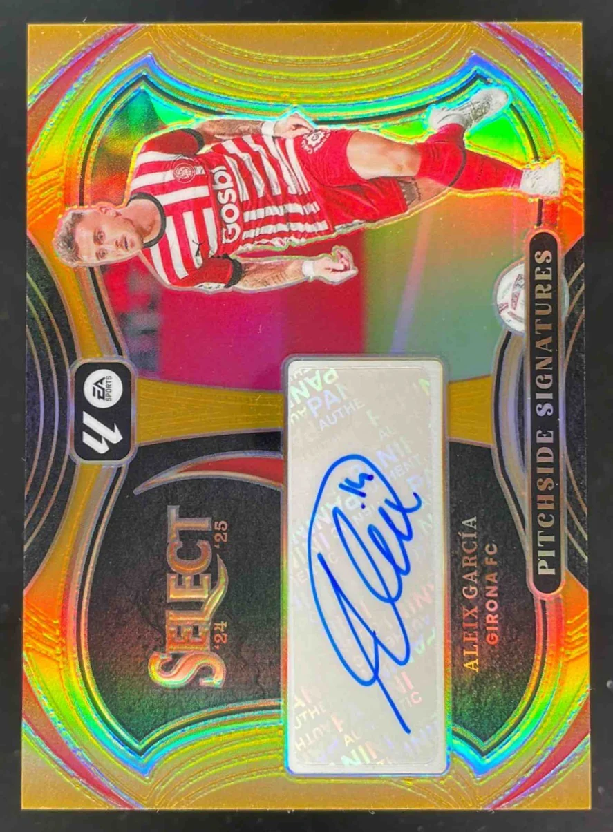 2024-25 Select La Liga Pitchside Gold Prizm #PS-AG Aleix Garcia Auto /10