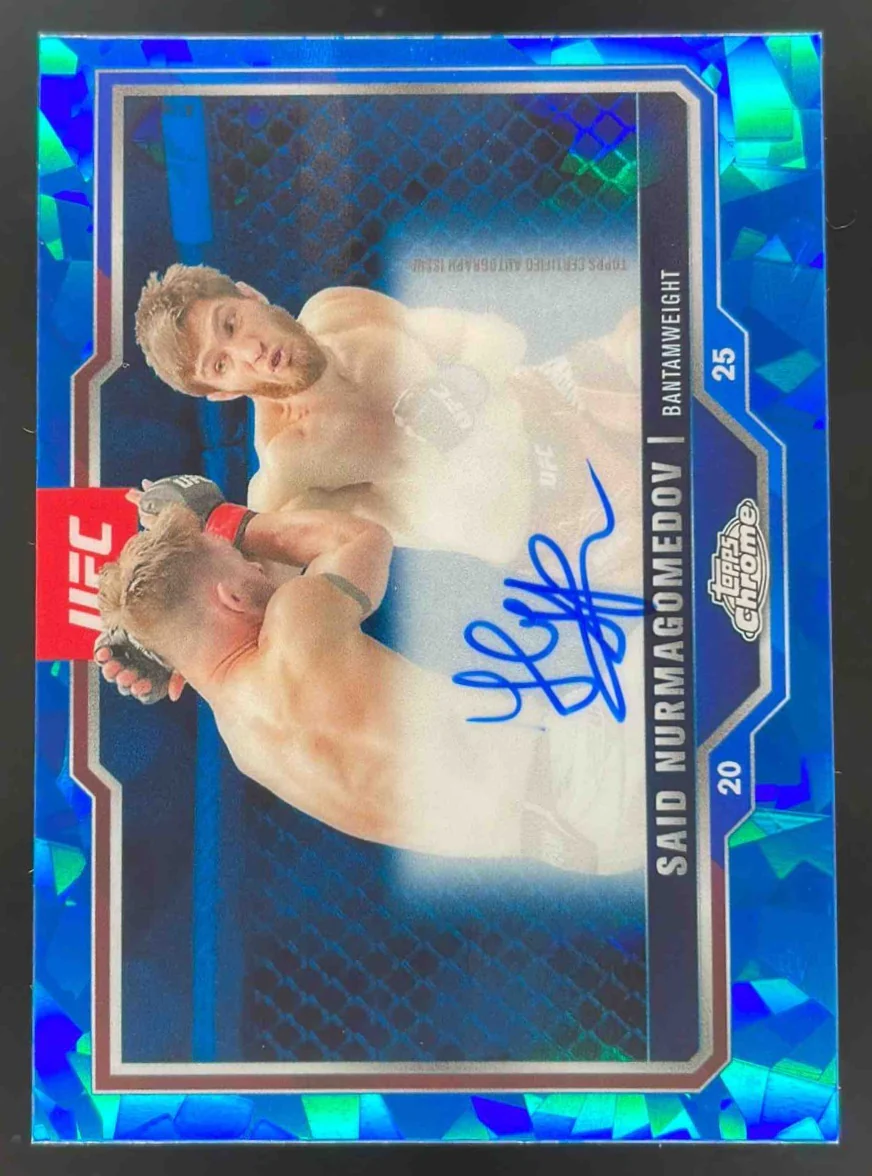 2025 Topps UFC Chrome Sapphire Veteran Autographs #CVA-SN Said Nurmagomedov Auto