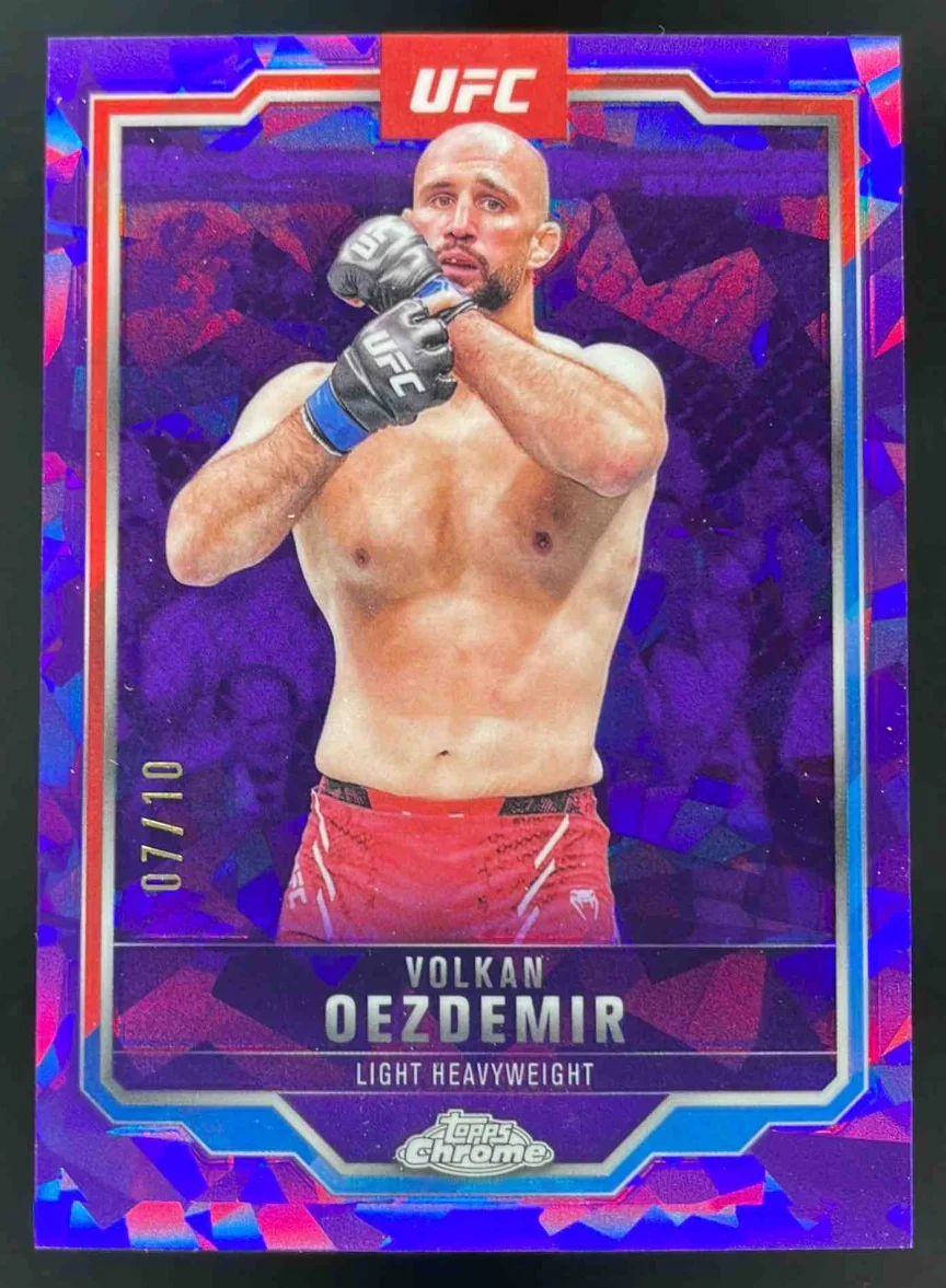 2025 Topps UFC Chrome Sapphire Purple Sapphire #193 Volkan Oezdemir /10