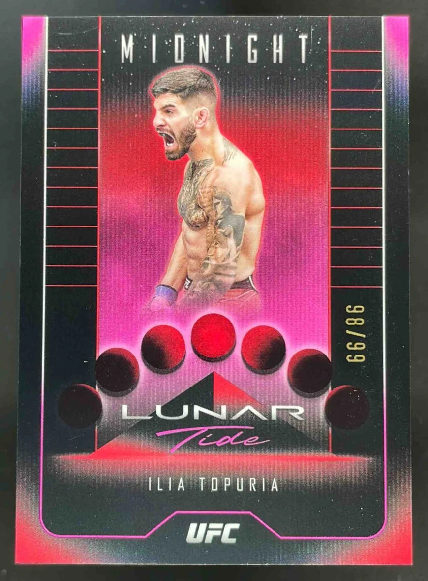 2024 Topps Midnight UFC Lunar Tide Twilight #LT-3 Ilia Topuria /99