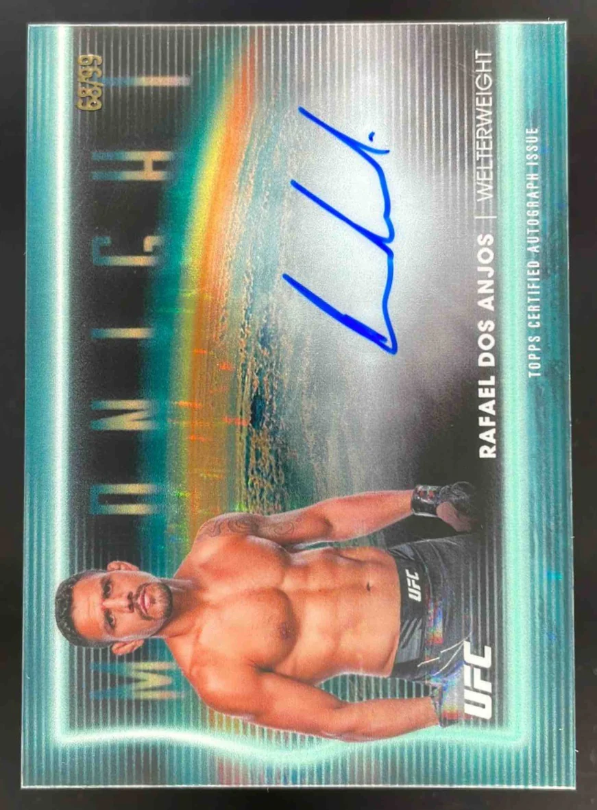 2025 Topps UFC Midnight Horizon Twilight #HNS-RD Rafael Dos Anjos Auto /99