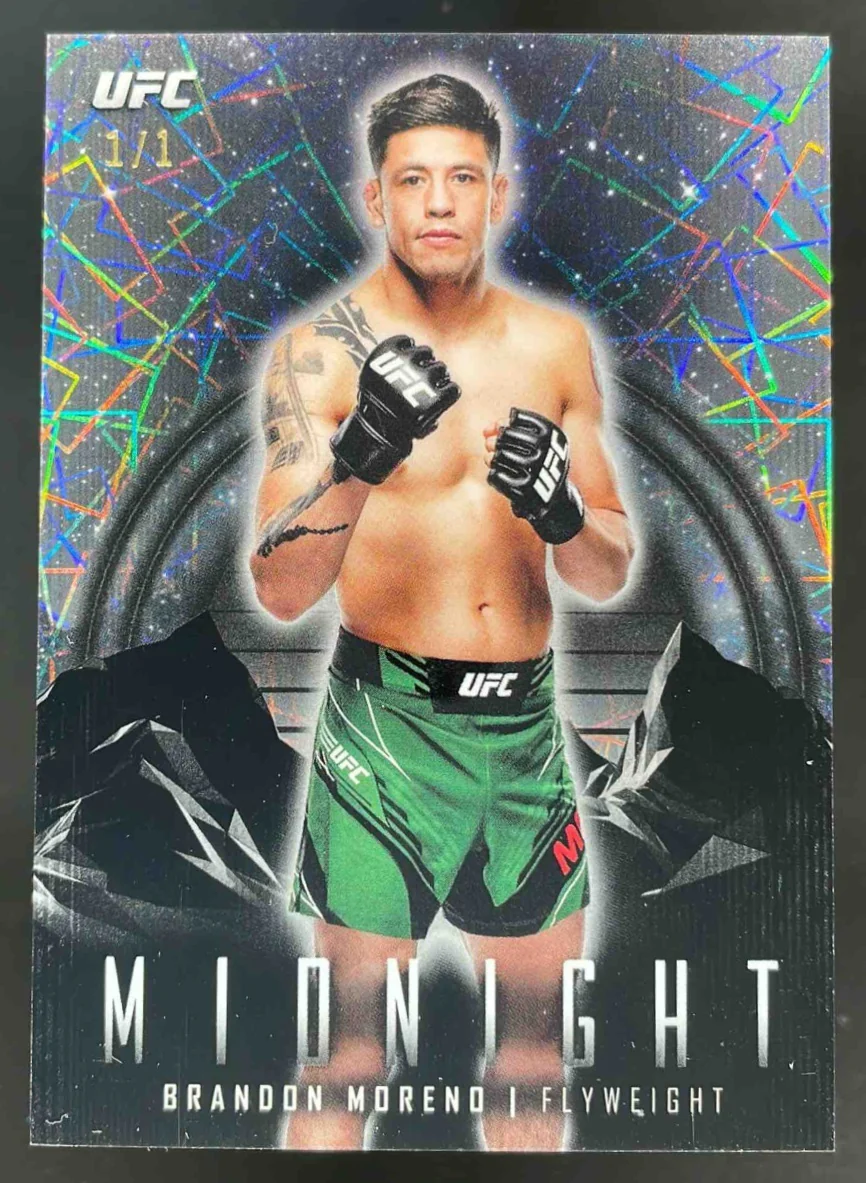 2024 Topps Midnight UFC Black Light #9 Brandon Moreno 1/1