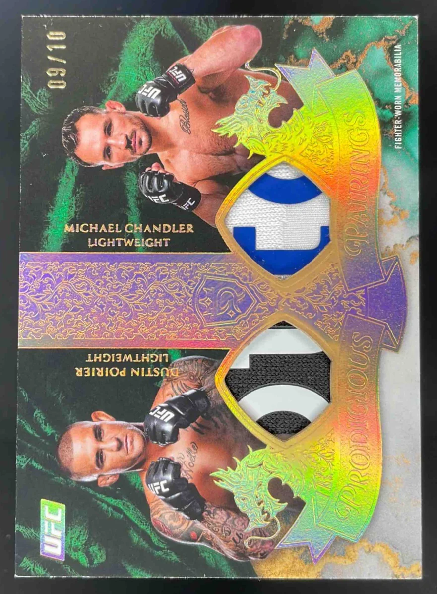 2025 Topps UFC Royalty Prodigious Gold Dustin Poirier Michael Chandler /10