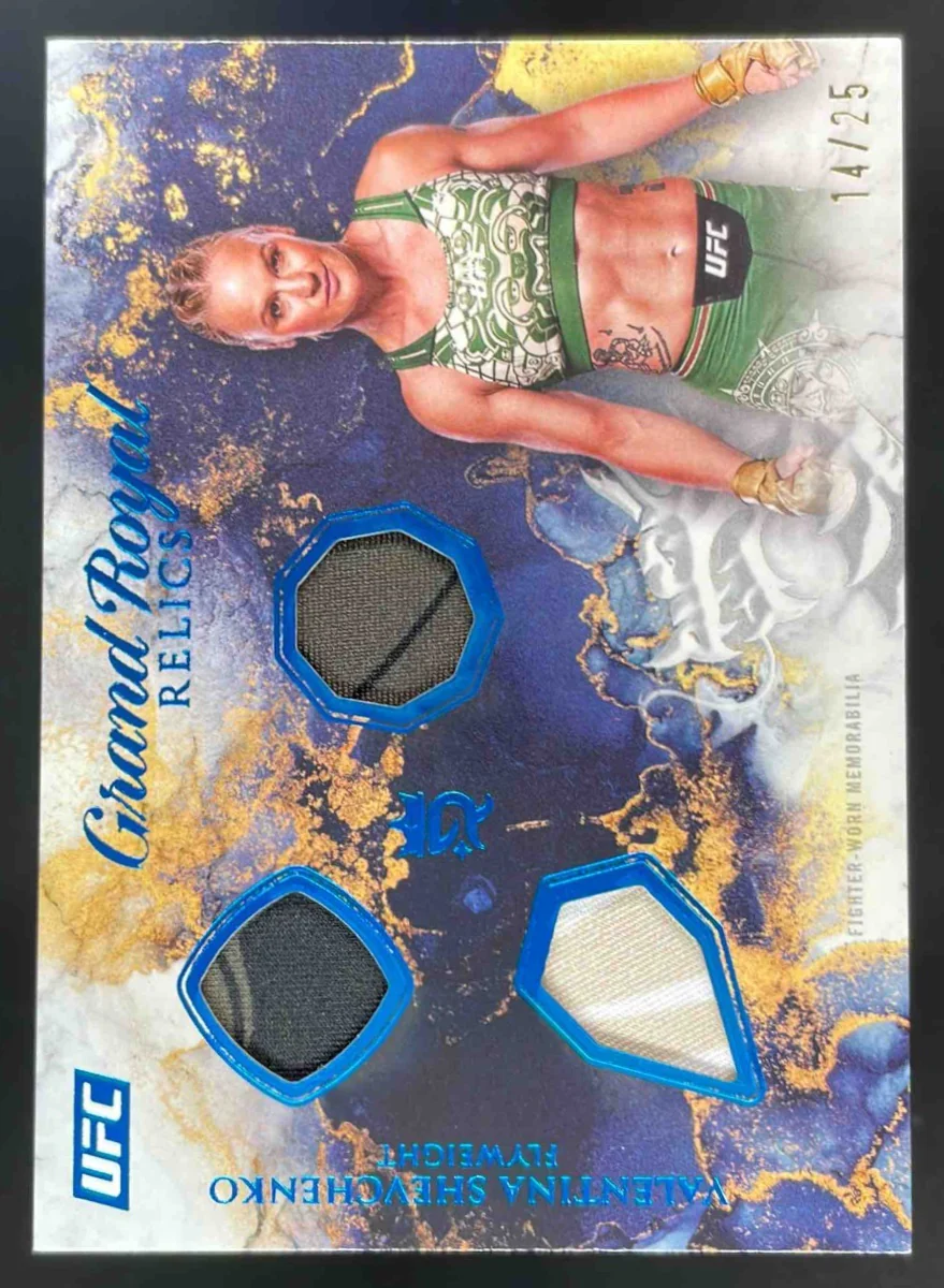 2025 Topps UFC Royalty Grand Royal Relics Blue #GR-VS Valentina Shevchenko /25
