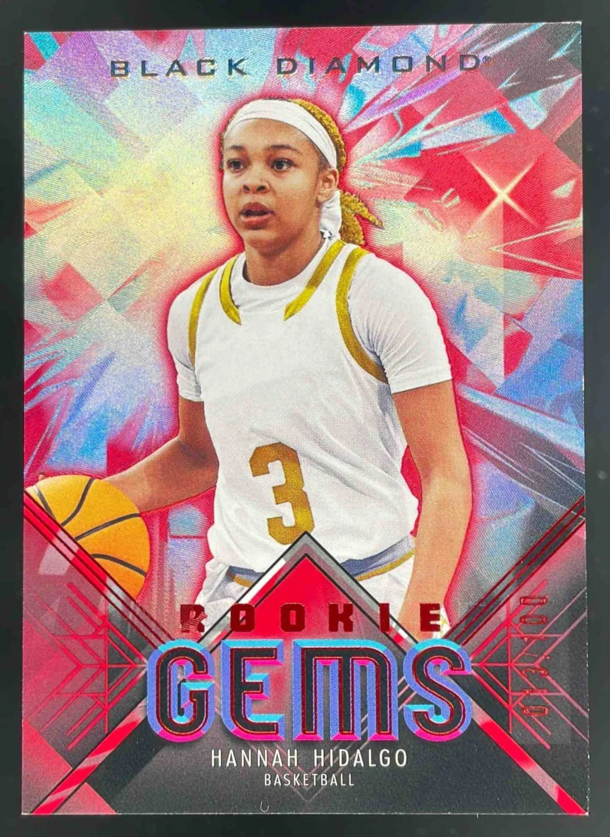 2025 Goodwin Champions Black Diamond Rookie Gems Red #BDRGHH Hannah Hidalgo /100