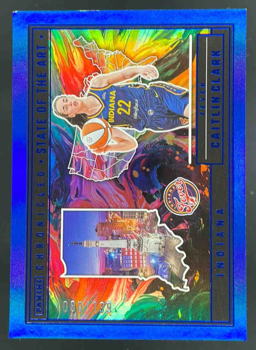 2025 Caitlin Clark Chronicled State of the Art Blue Holo #86 Caitlin Clark /199