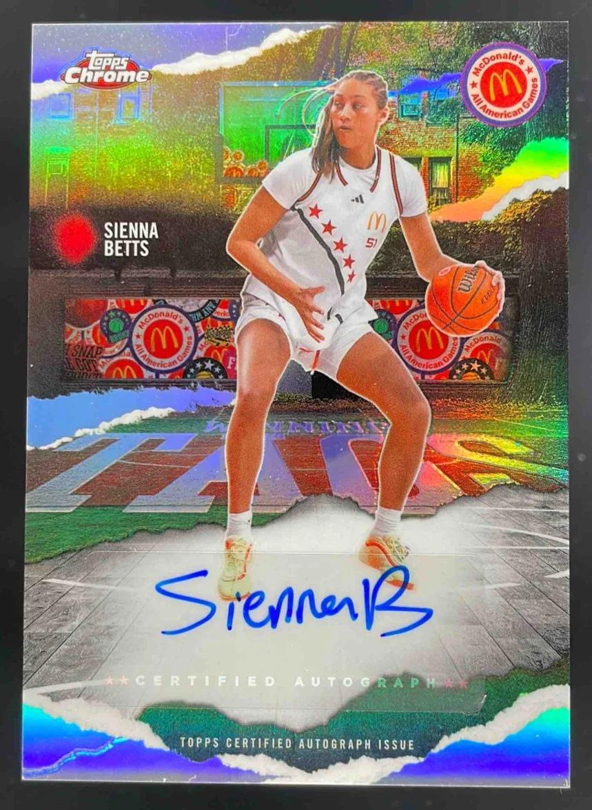 2025 Topps Chrome McDonald's All-American Winning Tags #WT-SB Sienna Betts Auto