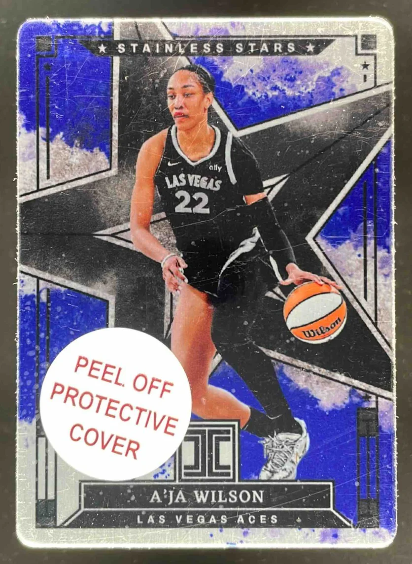 2025 Panini Impeccable WNBA Stainless Stars Blue #9 A'ja Wilson /49