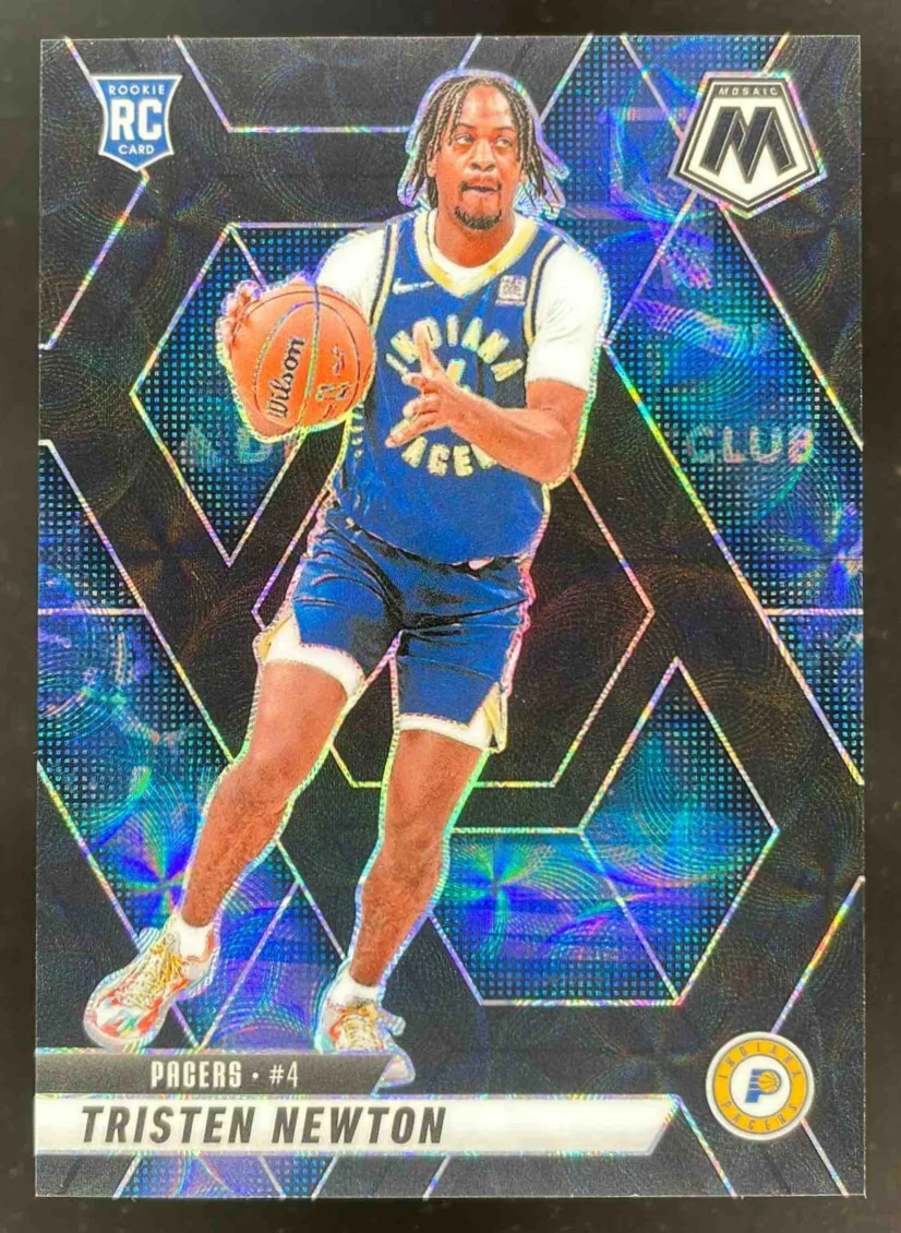 2024-25 Panini Mosaic International Black Mosaic #220 Tristen Newton RC 1/1