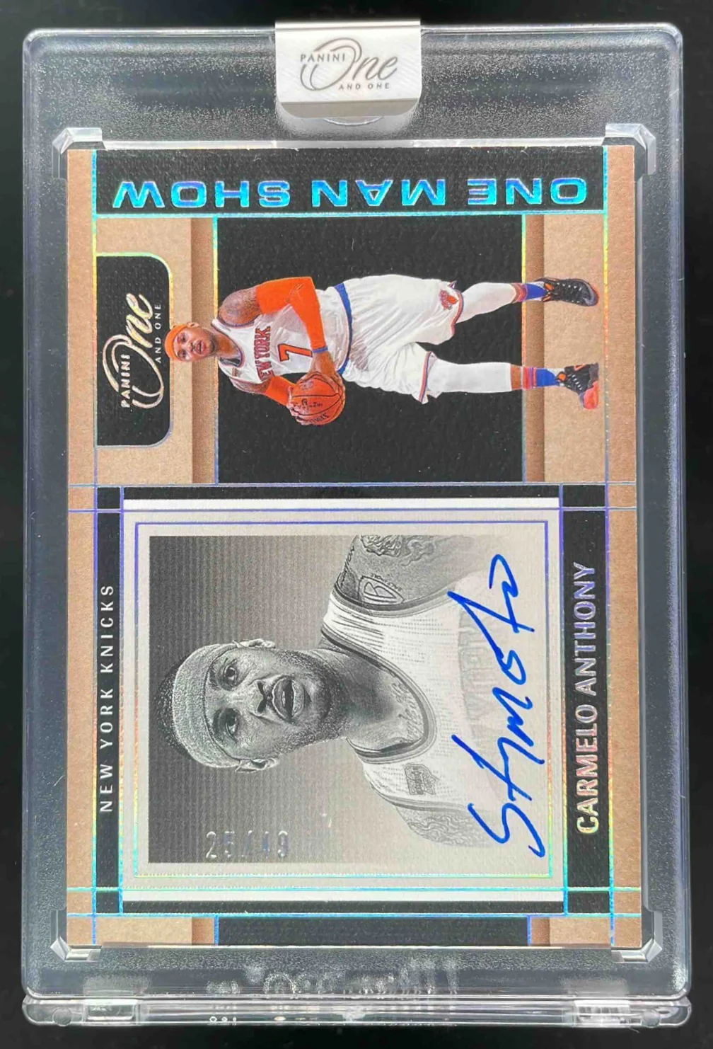 2024-25 Panini One and One Man Show #2 Carmelo Anthony /49