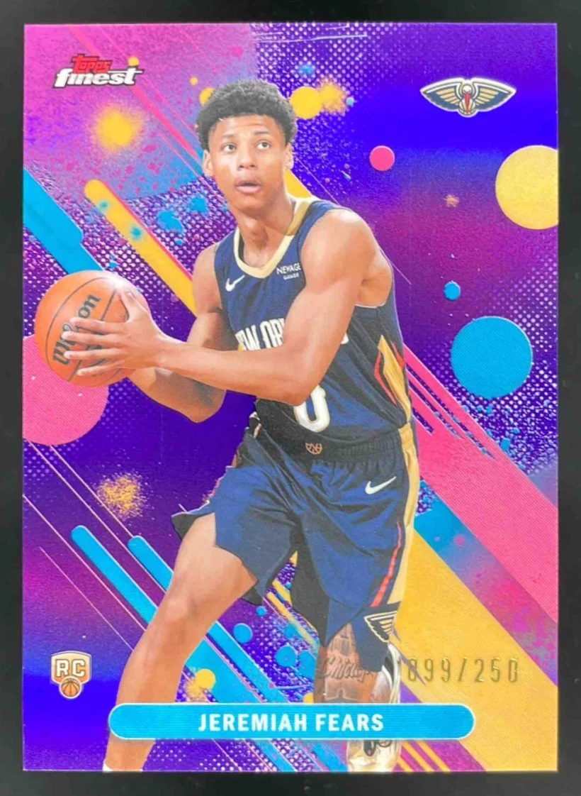 2025-26 Topps Finest Common Purple Refractor #7 Jeremiah Fears RC /250