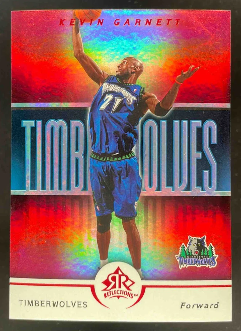 2005-06 Upper Deck Reflections Red #56 Kevin Garnett /100