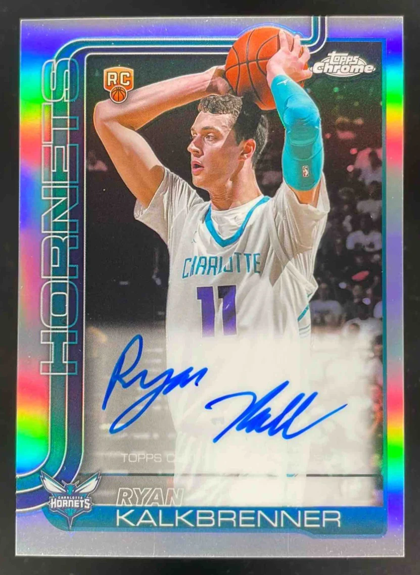 2025-26 Topps Chrome Rookie #TCAR-RK Ryan Kalkbrenner RC Auto