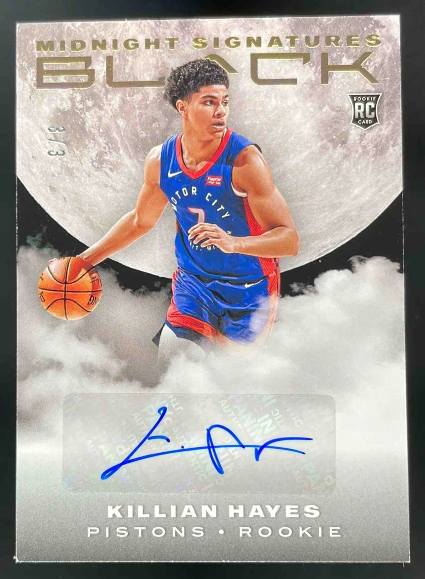 2020-21 Black Rookie Midnight Holo Gold #MID-KIL Killian Hayes RC Auto /3