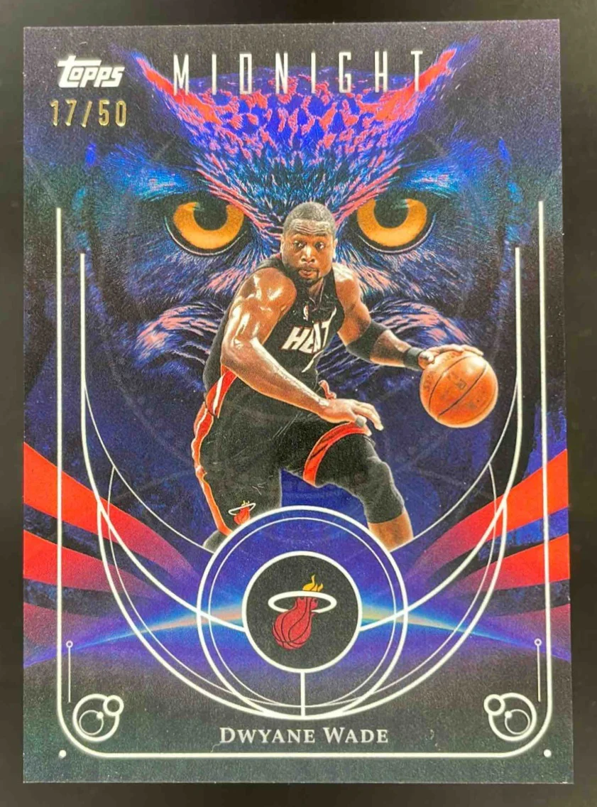 2025-26 Topps Midnight Night Owls Summer Solstice #NO-15 Dwyane Wade /50
