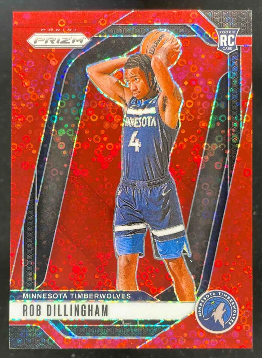 2024-25 Panini Prizm Fast Break Red Prizm #250 Rob Dillingham RC /100