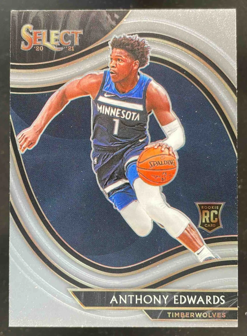 2020-21 Panini Select #300 Anthony Edwards RC Courtside
