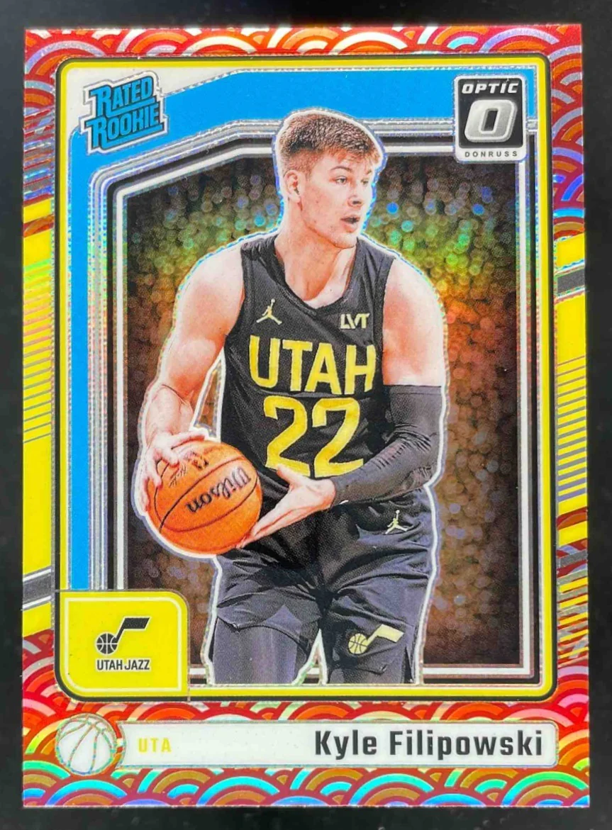 2024-25 Panini Donruss Optic Photon Prizm #300 Kyle Filipowski RC Rated Rookie