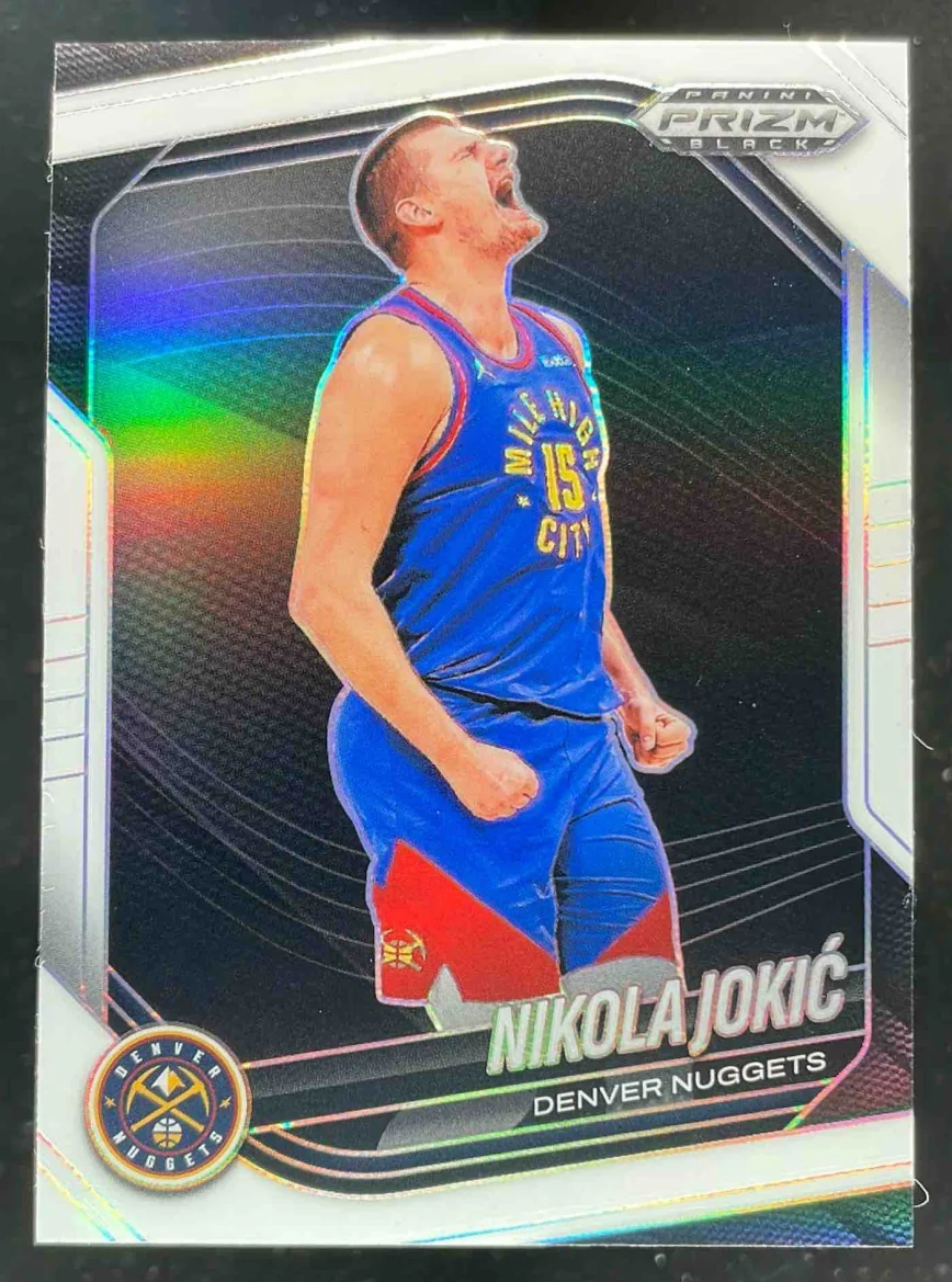 2024-25 Panini Prizm Black White Prizms #43 Nikola Jokic /175
