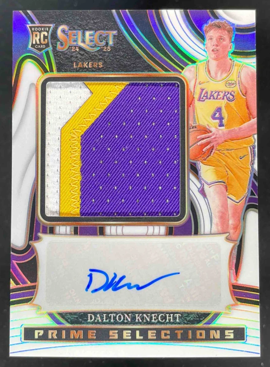 2024-25 Select Prime Selections White Prizm #PSS-DAL Dalton Knecht RC Auto /49
