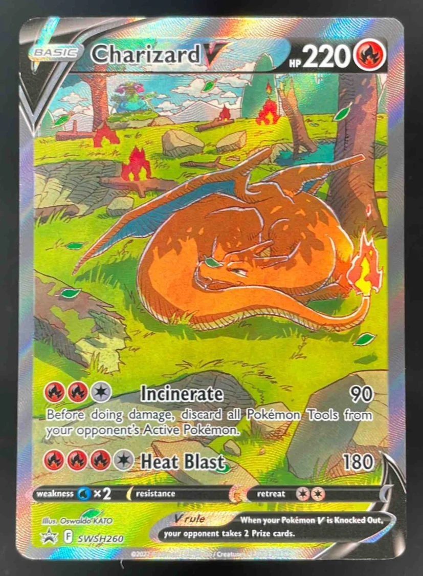 2022 Pokemon Sword & Shield Black Star Promos #SWSH260 Charizard V