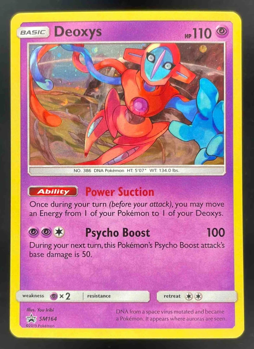 2019 Pokemon SM Black Star Promos #SM164 Deoxys