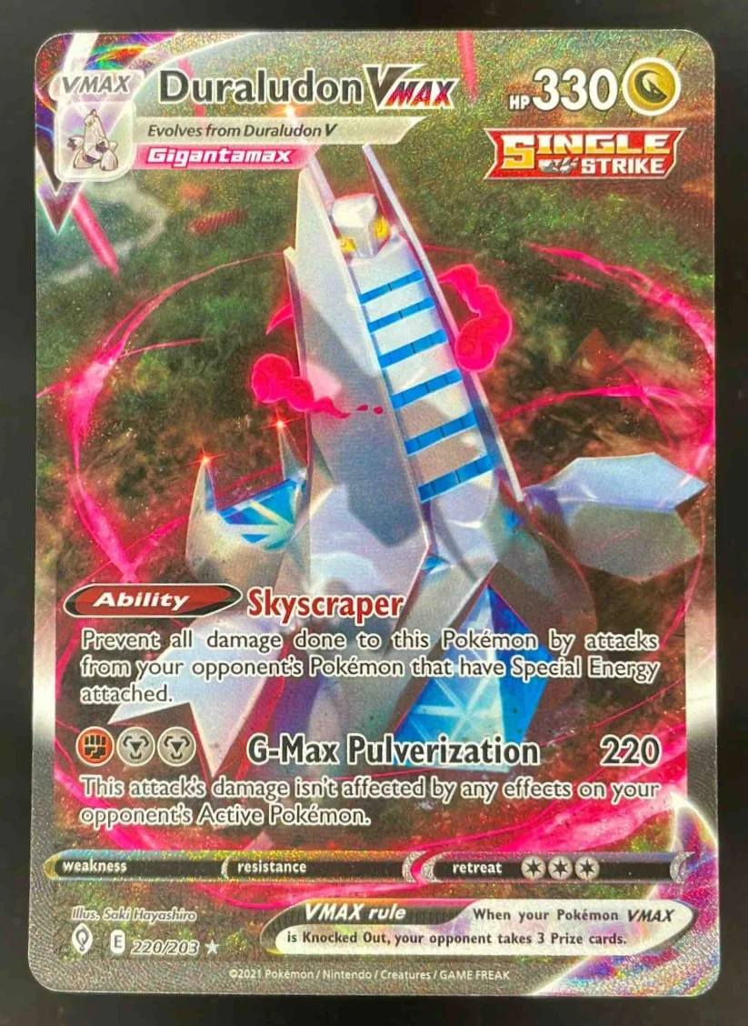 2021 Pokemon Sword & Shield Evolving Skies #220/203 Duraludon VM