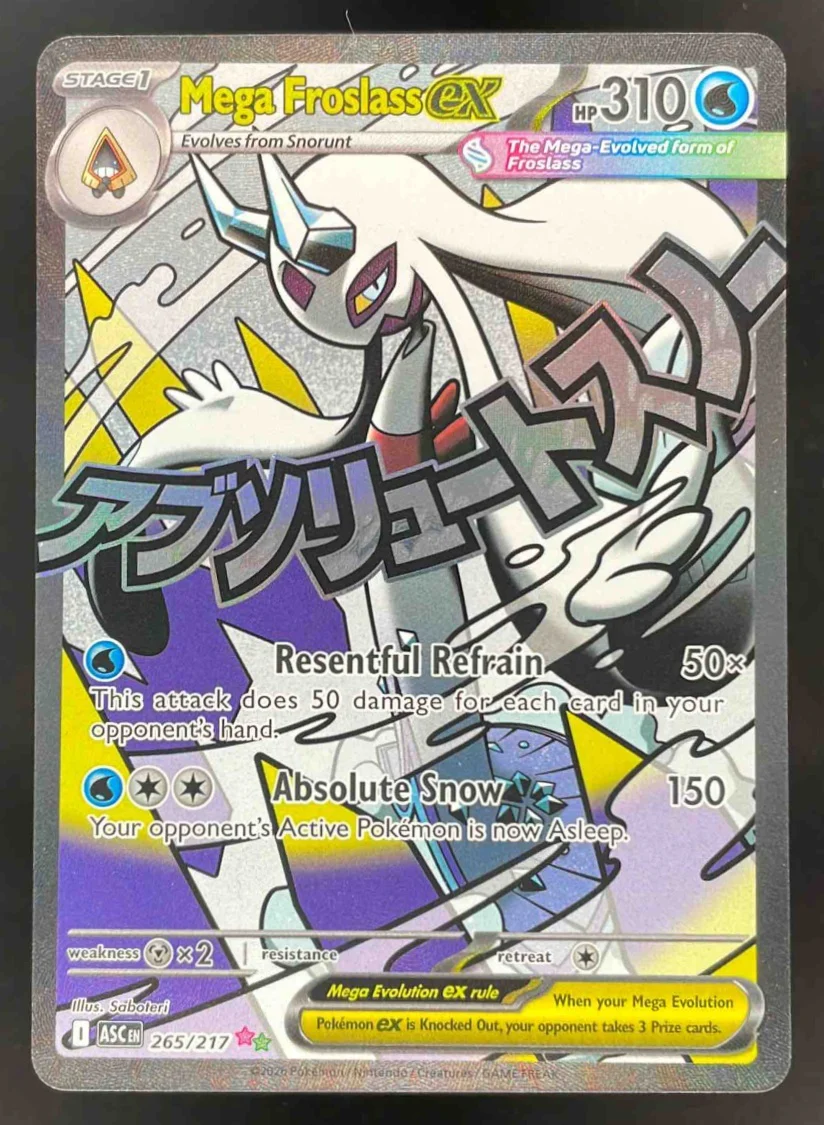 2026 Pokemon Ascended Heroes #265/217 Mega Froslass ex Mega Attack Rare