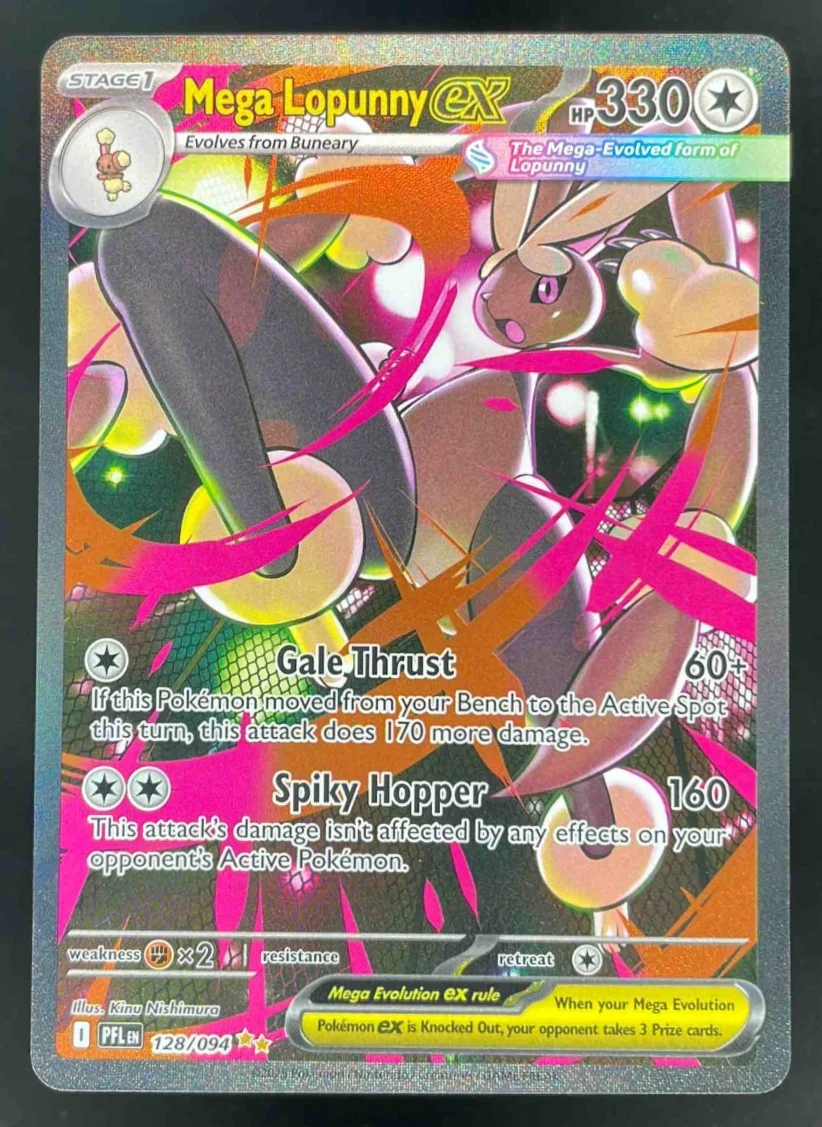 2025 Pokemon Phantasmal Flames #128/094 Mega Lopunny Special Illustration Rare