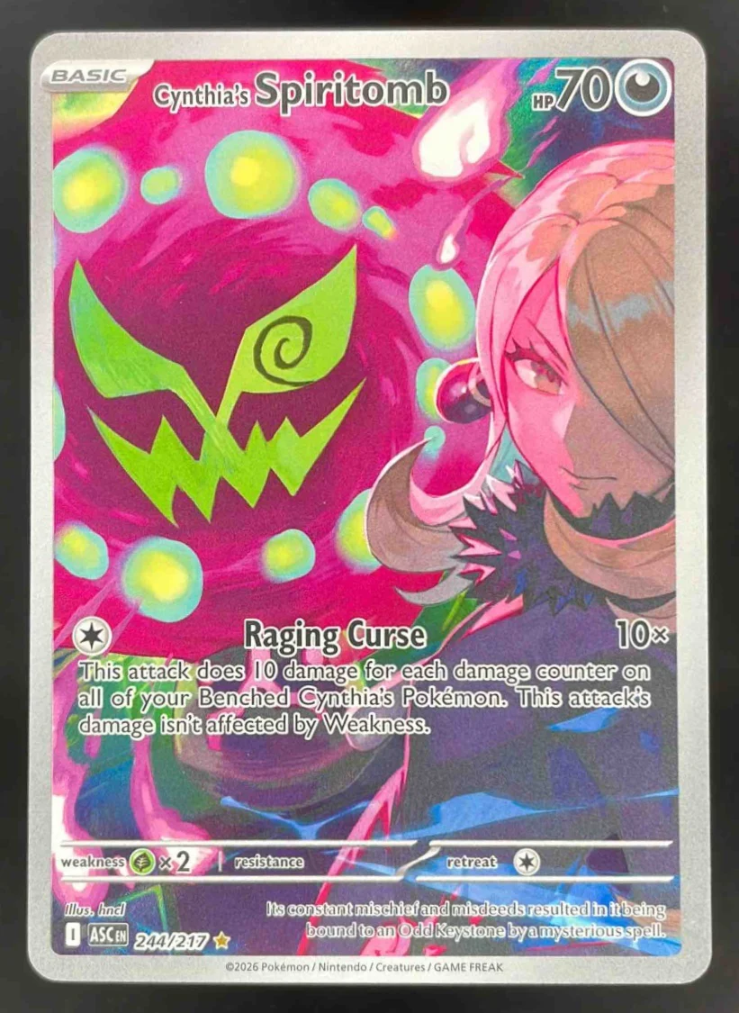 2026 Pokemon Ascended Heroes #244/217 Cynthia's Spiritomb Illustration Rare